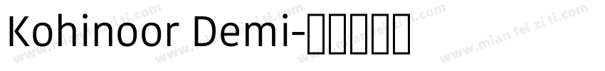 Kohinoor Demi字体转换